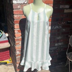 She + Sky Stripes Summer dress size Small
